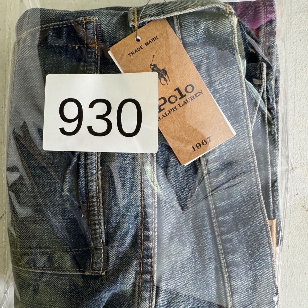 Polo Ralph Lauren Sullivan Slim Men 36x32 Blue Low Stretch Rope Dyed $138 Jeans - Picture 10 of 10